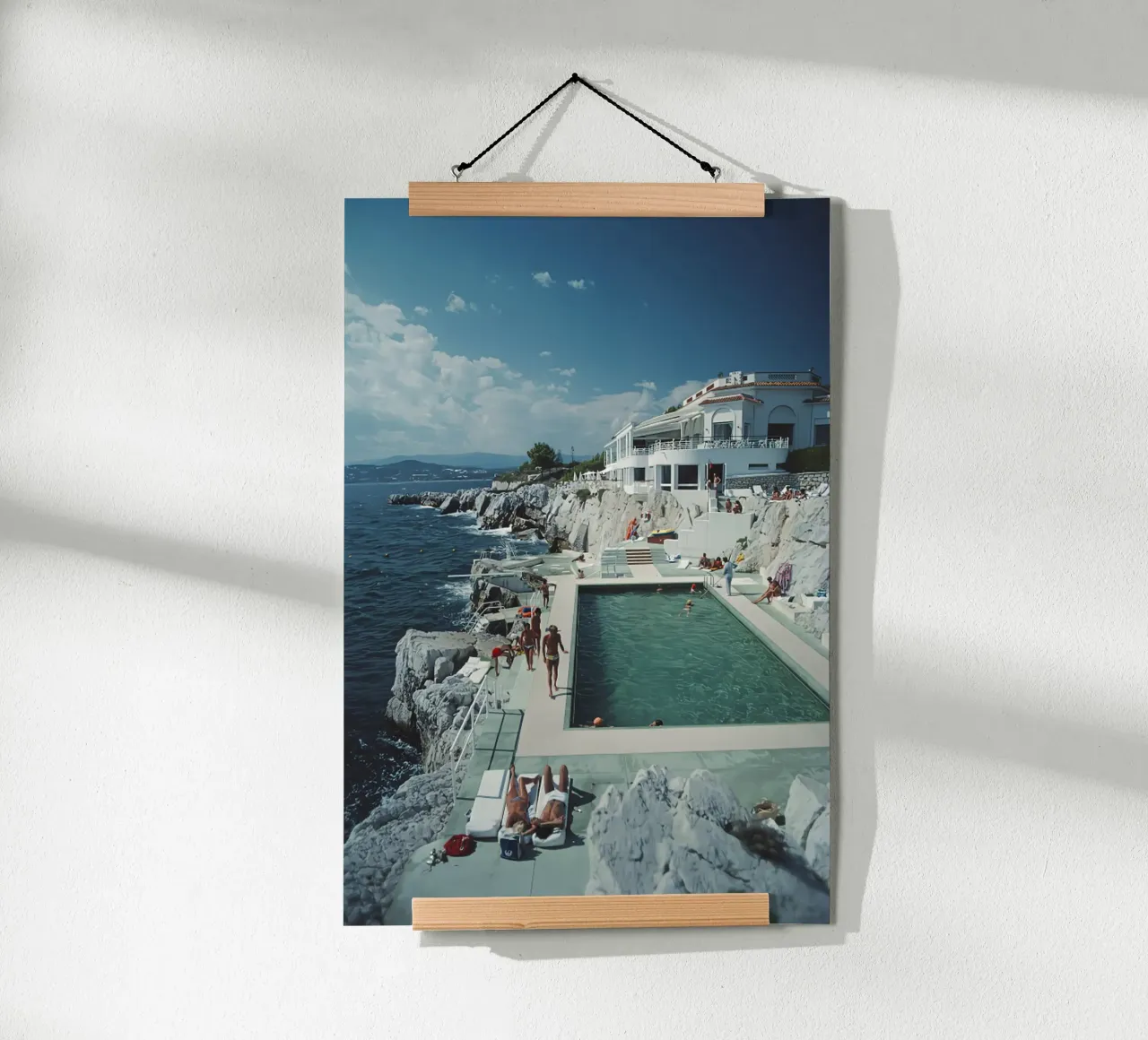 Albergo Du Cap Eden-roc poster con telaio in alluminio da kanel shop