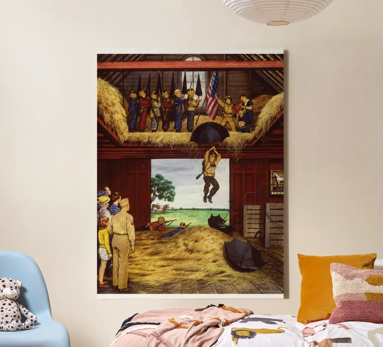 Norman Rockwell e i suoi contemporanei tela con Cornice a cassetta da Freya Mitchell