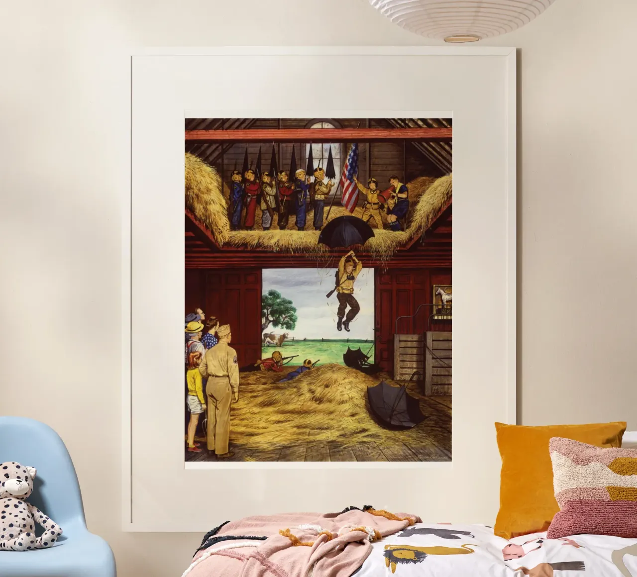 Norman Rockwell e i suoi contemporanei poster con telaio in alluminio da Freya Mitchell