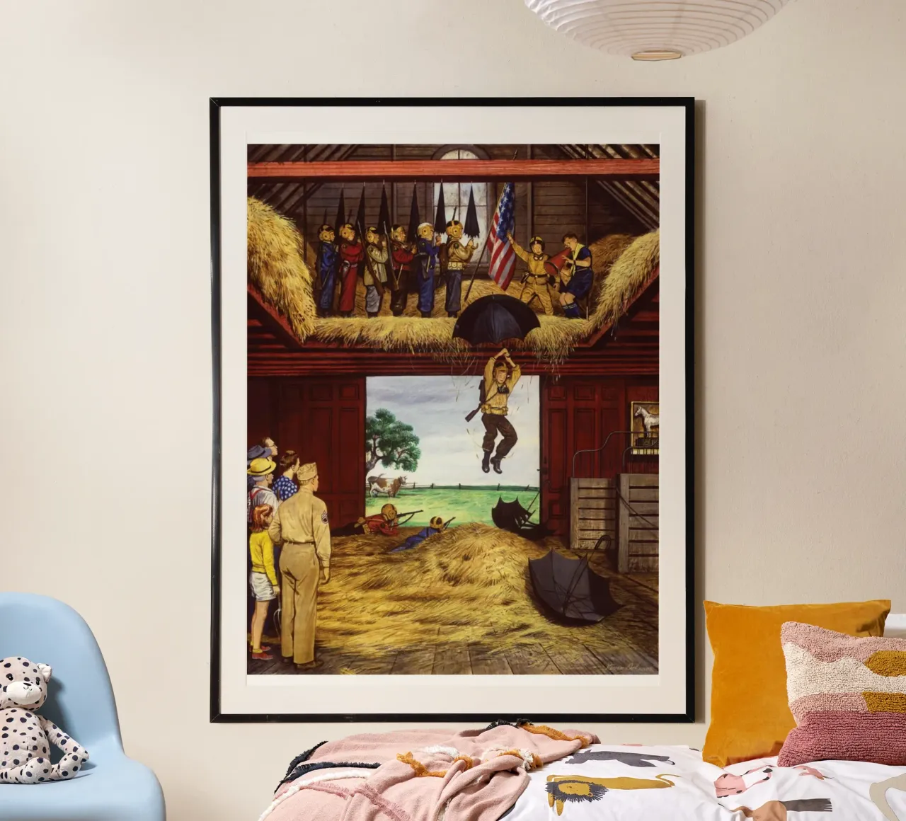 Norman Rockwell e i suoi contemporanei poster con telaio in alluminio da Freya Mitchell