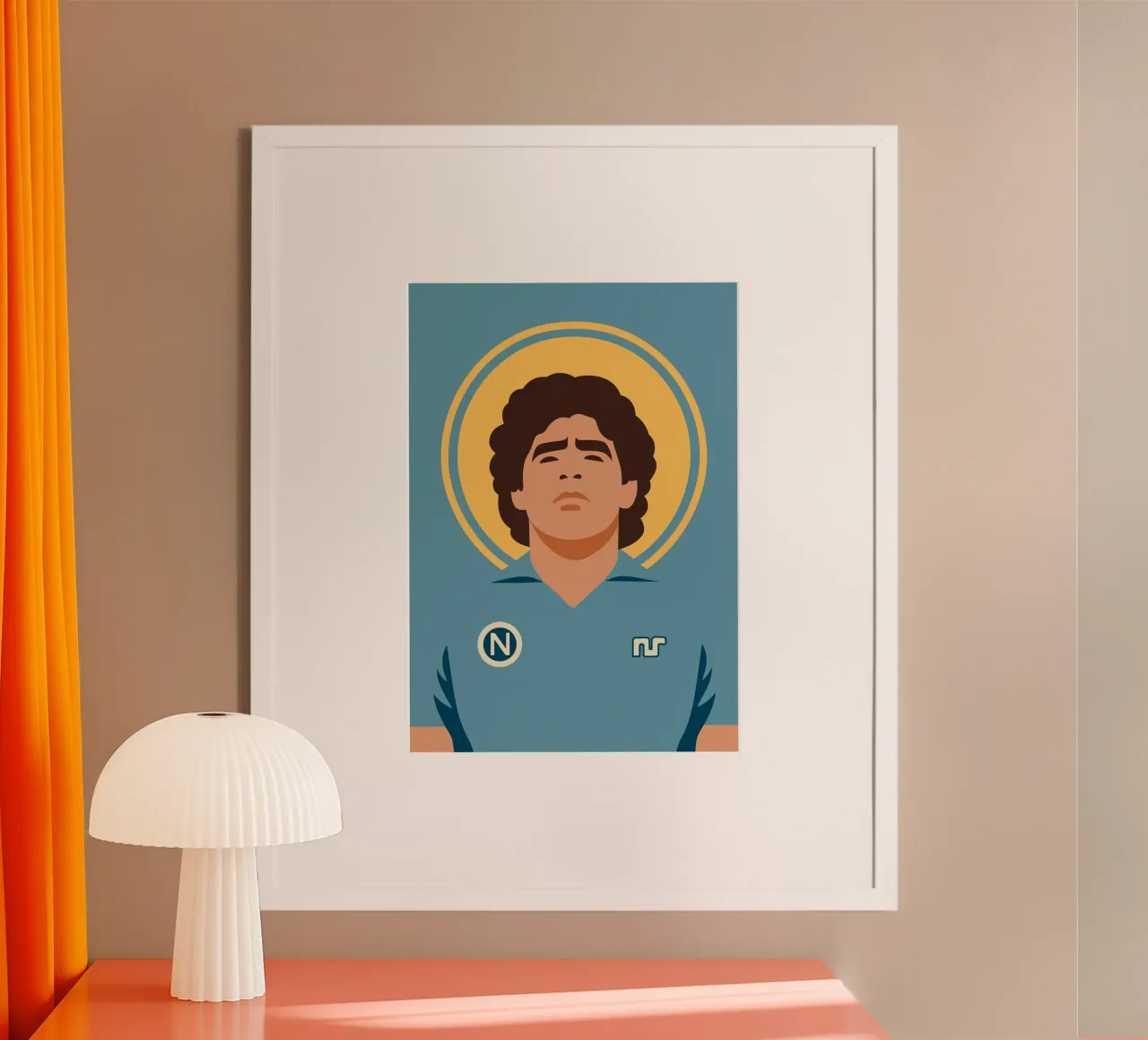 Maradona in Naples: The Saint of Football poster da ramosashop