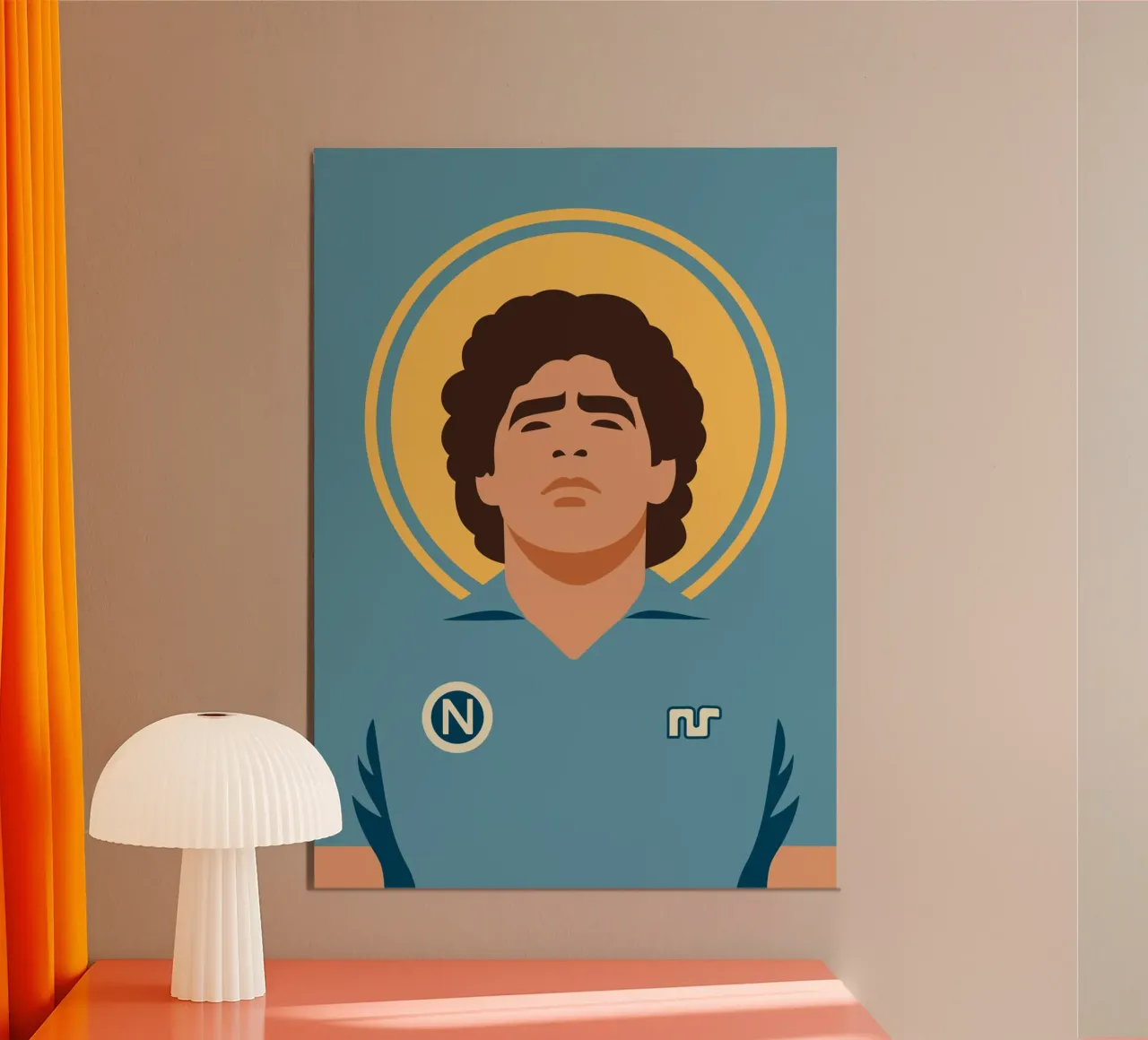 Maradona in Naples: The Saint of Football poster da ramosashop