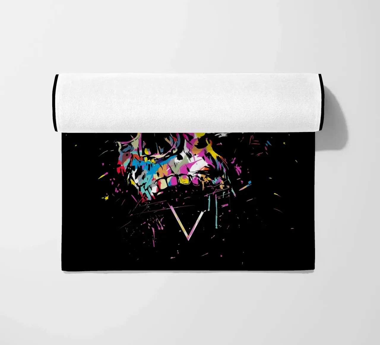 Skull X beach towel by Balazs Solti