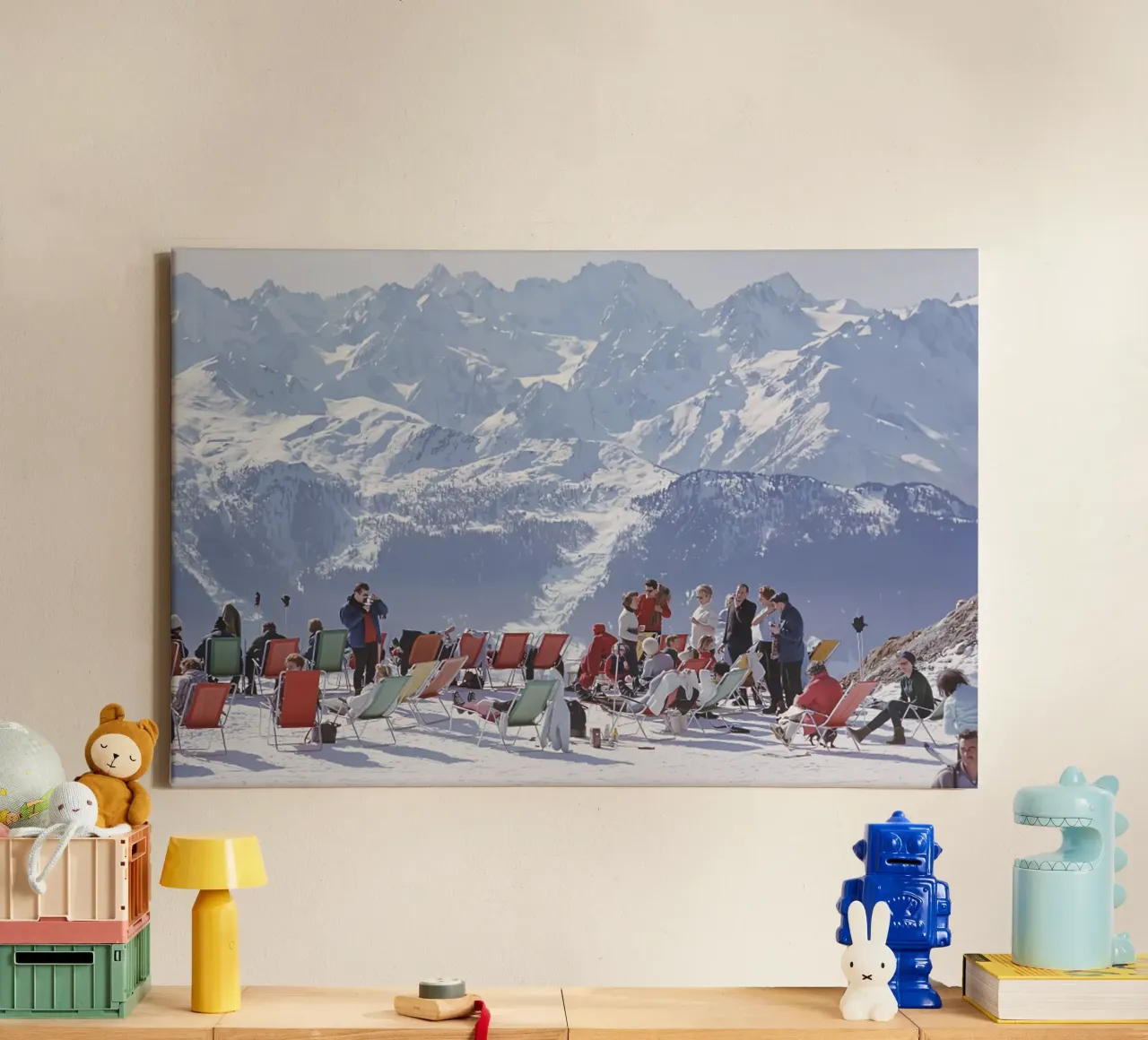 Oziare a Verbier tela con Cornice a cassetta da kanel shop