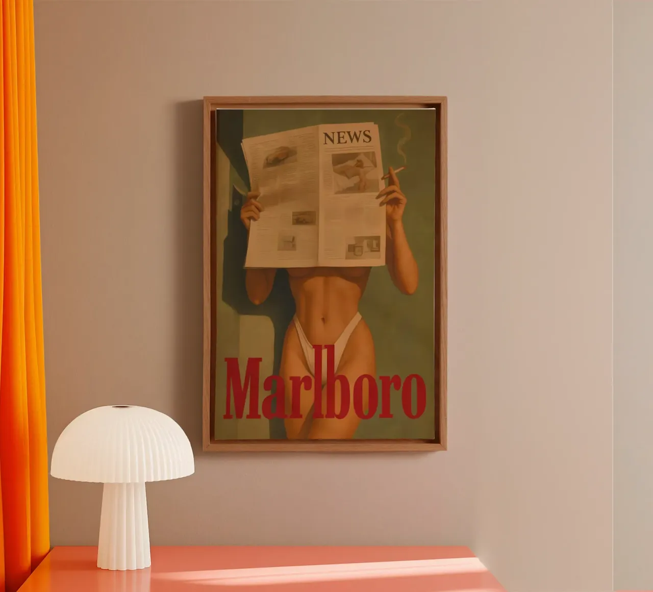 Marlboro tela con Cornice a cassetta da kanel shop