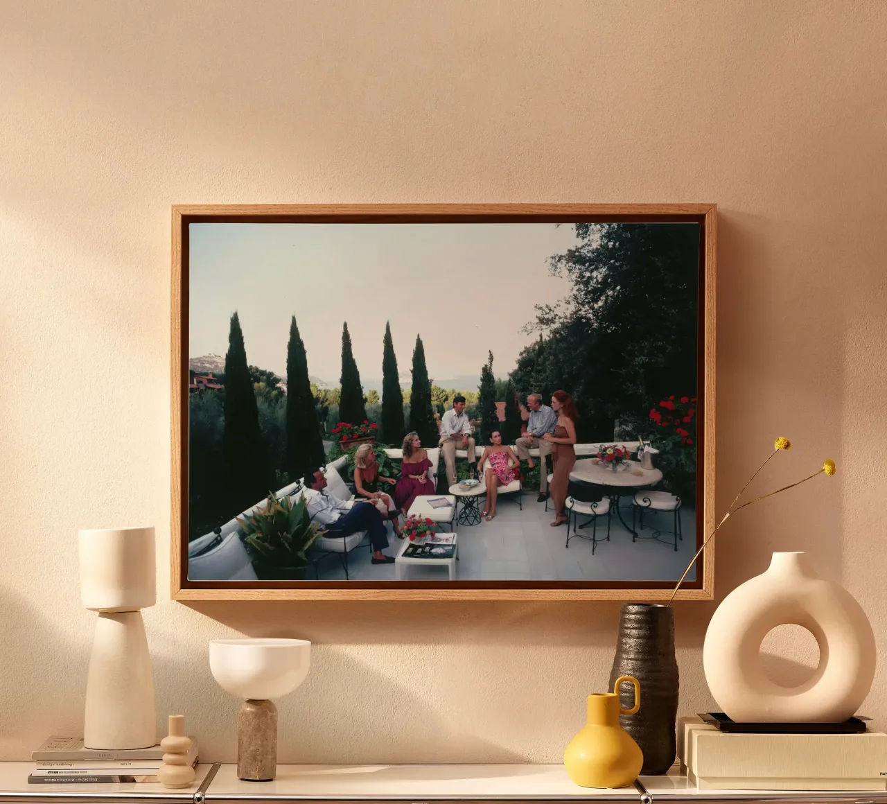 Porto Ercole canvas with Floater frame by kanel shop