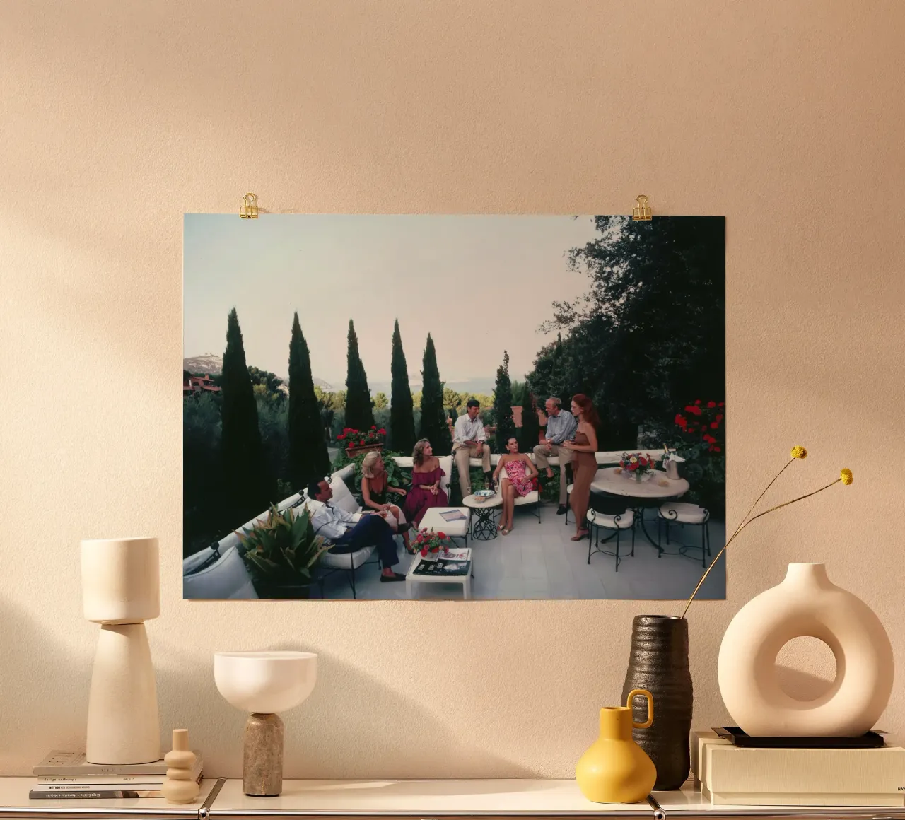 Porto Ercole poster con telaio in legno da kanel shop