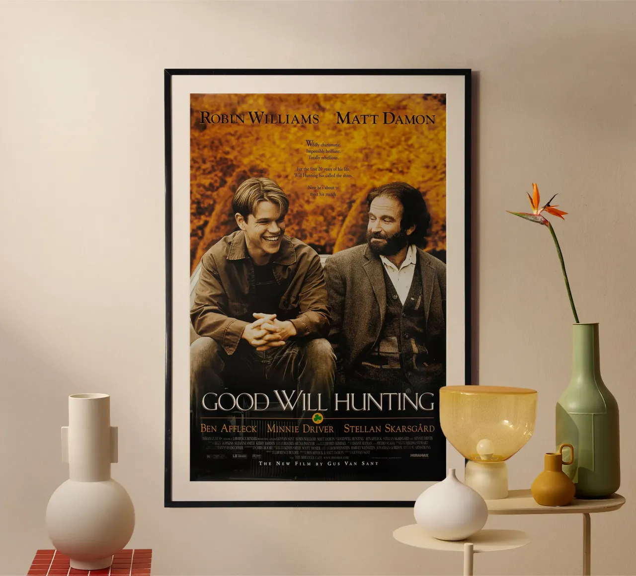 Good Will Hunting poster con telaio in alluminio da Cobron Studio