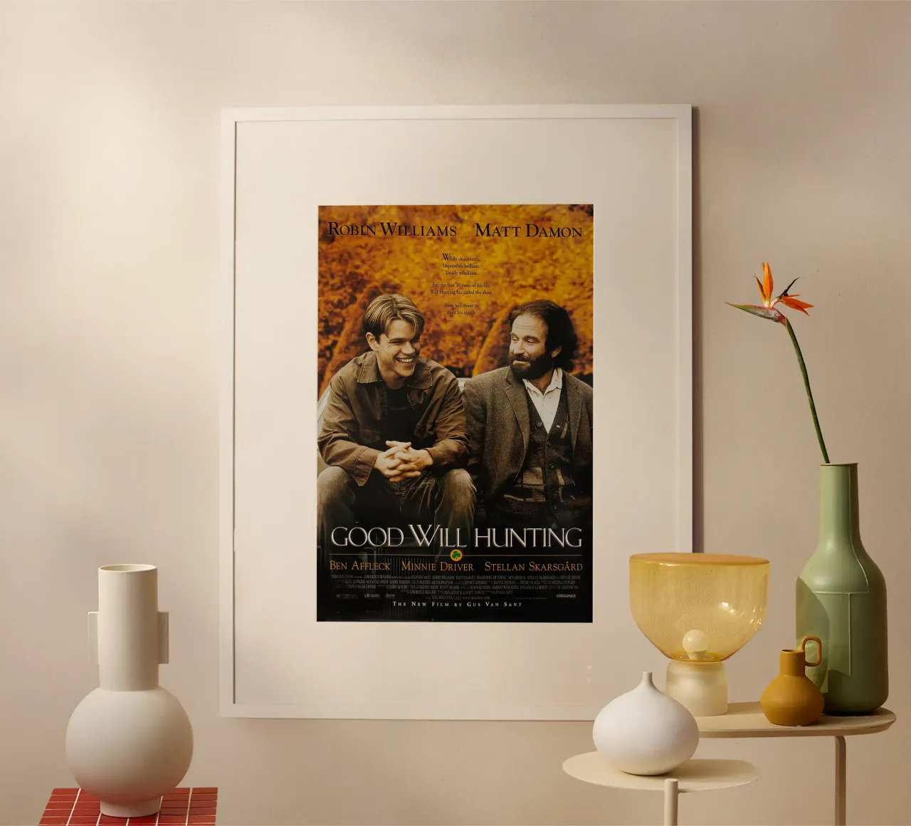 Good Will Hunting poster con telaio in alluminio da Cobron Studio