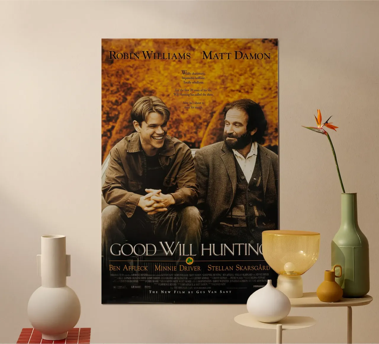 Good Will Hunting poster con telaio in alluminio da Cobron Studio