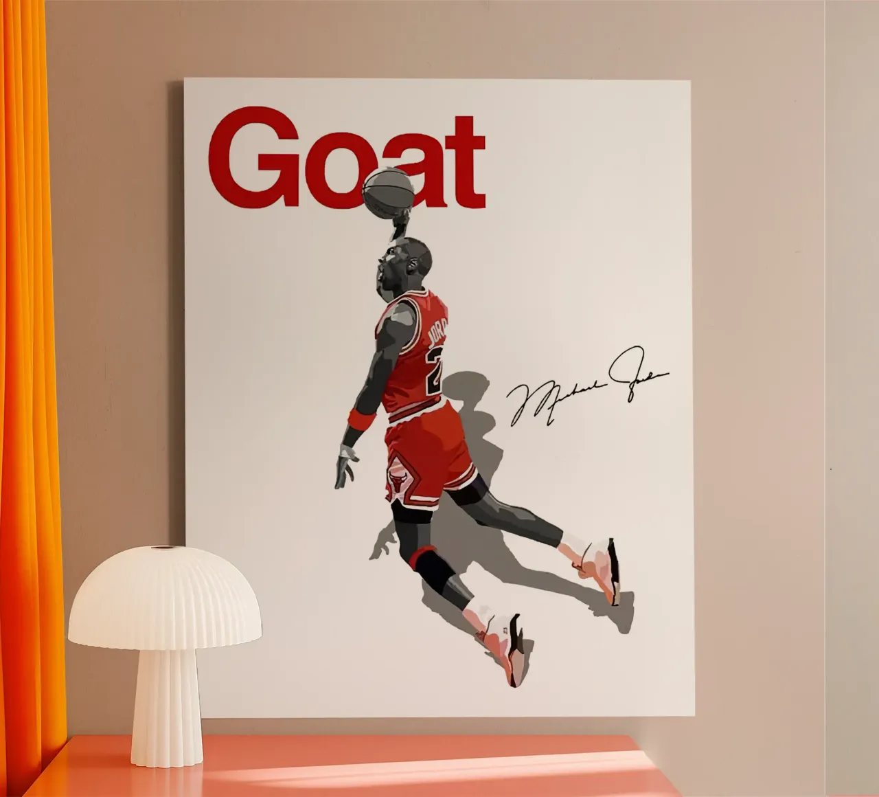 Capra MJ tela con Cornice a cassetta da kanel shop