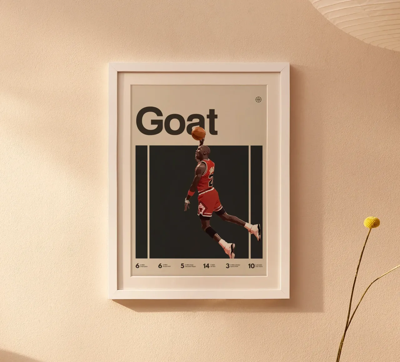 Capra poster con telaio in plastica da kanel shop