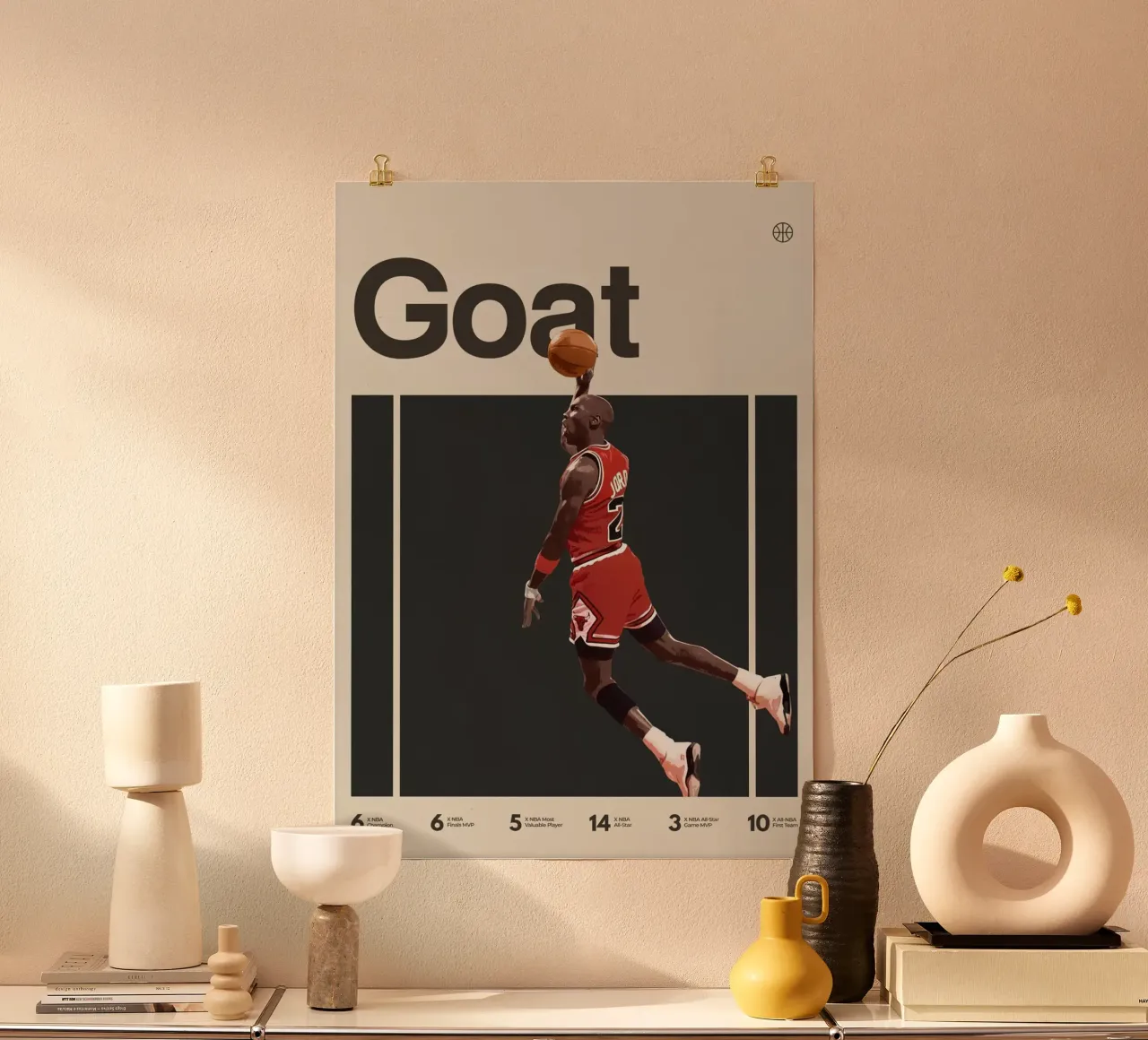 Capra poster con telaio in plastica da kanel shop