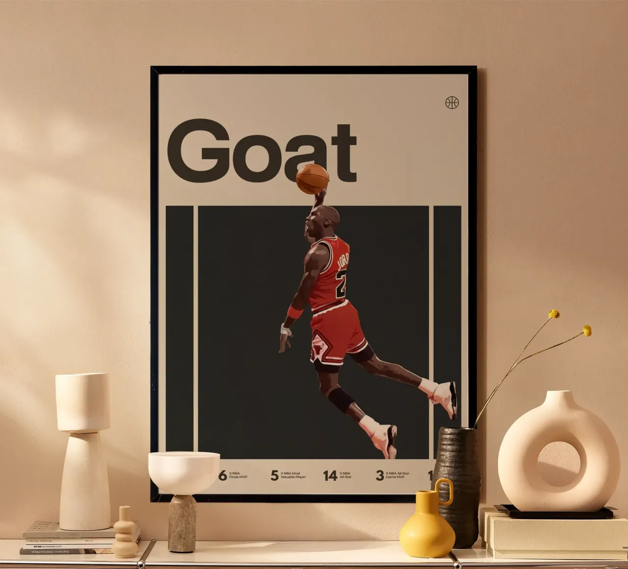 Capra poster con telaio in plastica da kanel shop