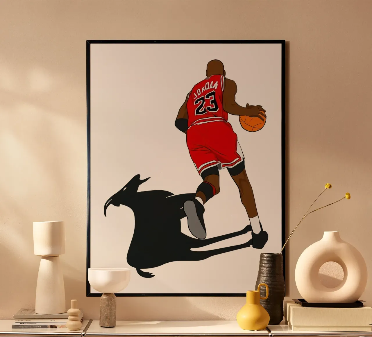 Capra Jordan poster con telaio in plastica da kanel shop