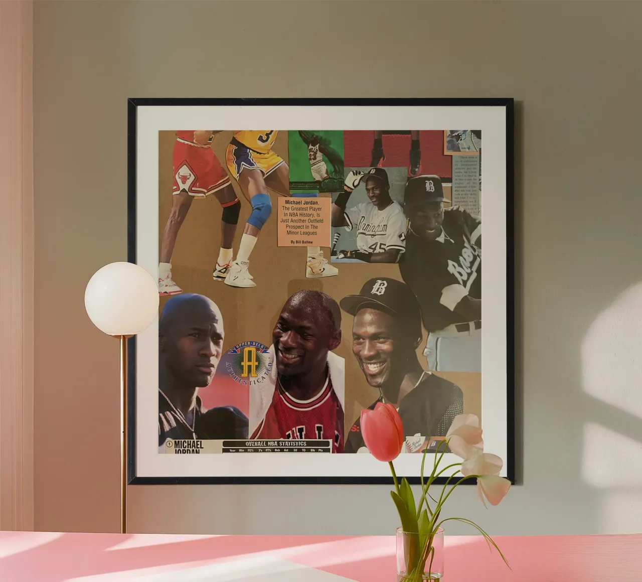 Michael Jordan Chicago Bulls poster con telaio in legno da kanel shop