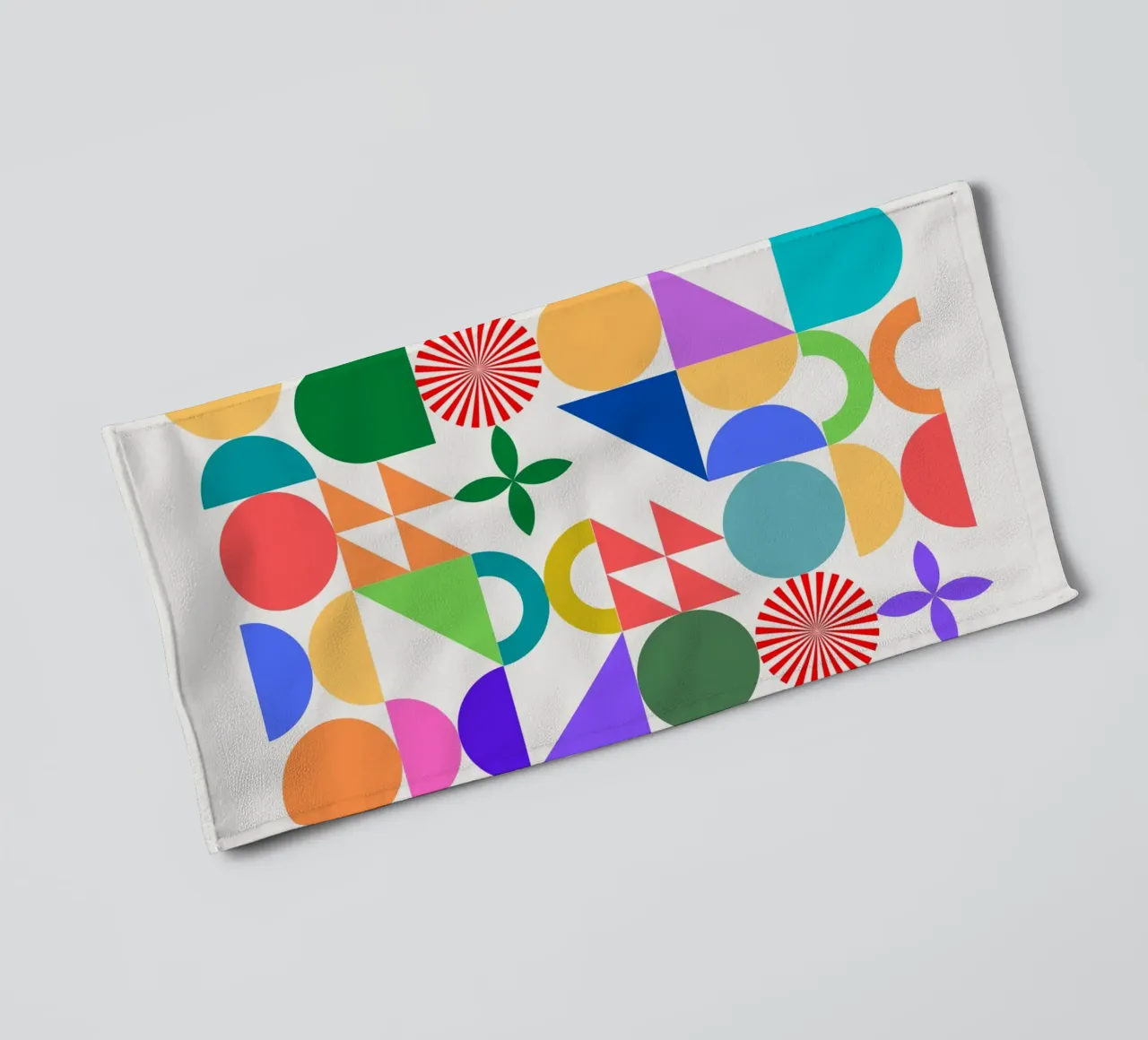Geometrical build 05 towel by Little Dean