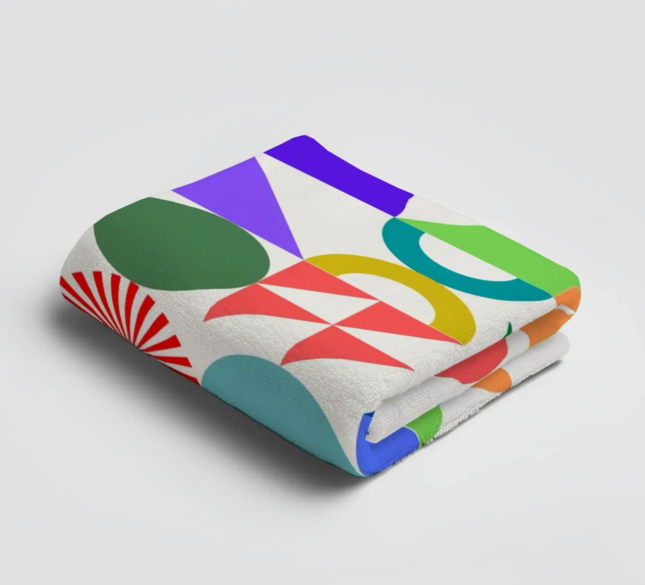 Geometrical build 05 towel by Little Dean