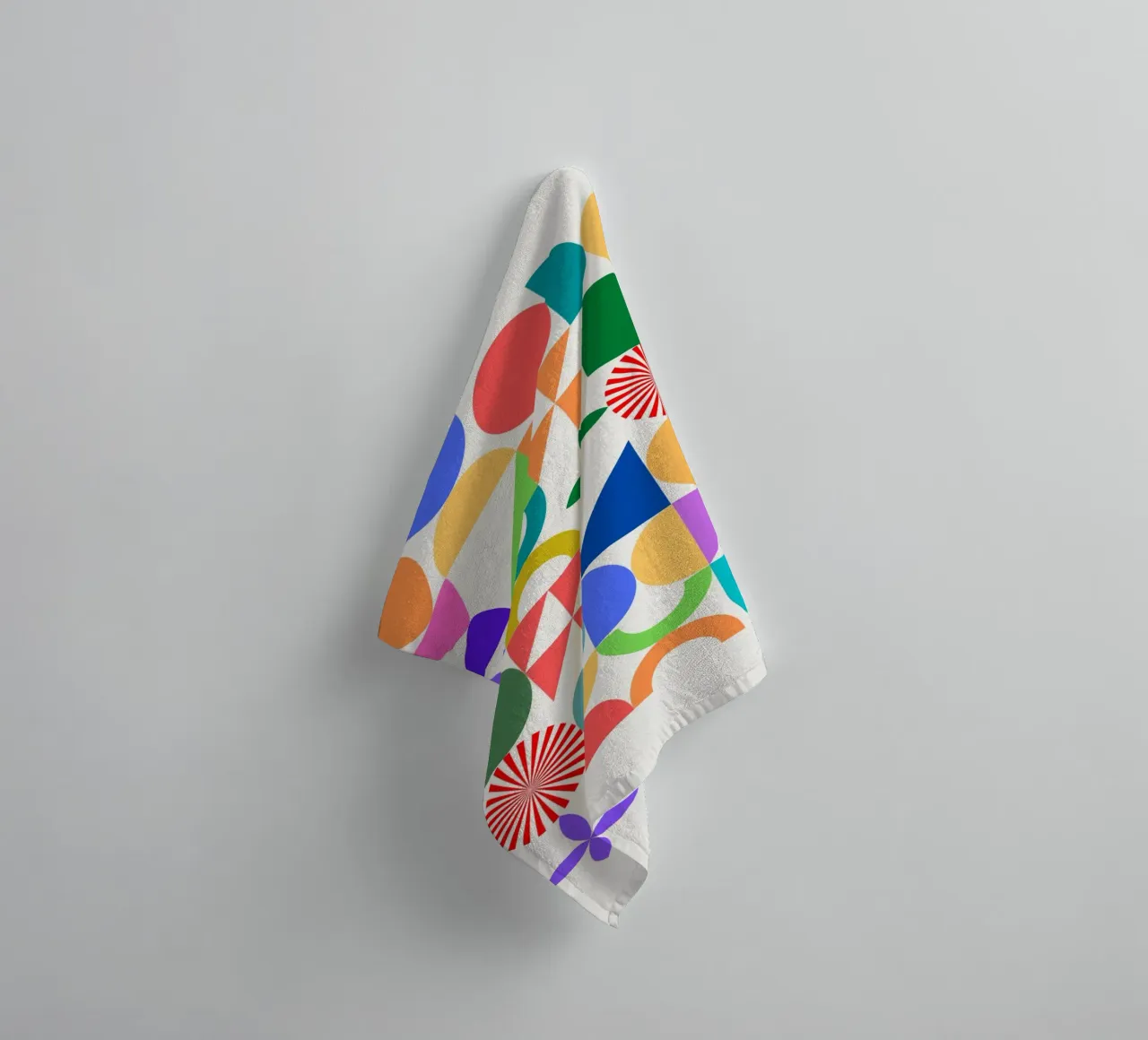 Geometrical build 05 towel by Little Dean