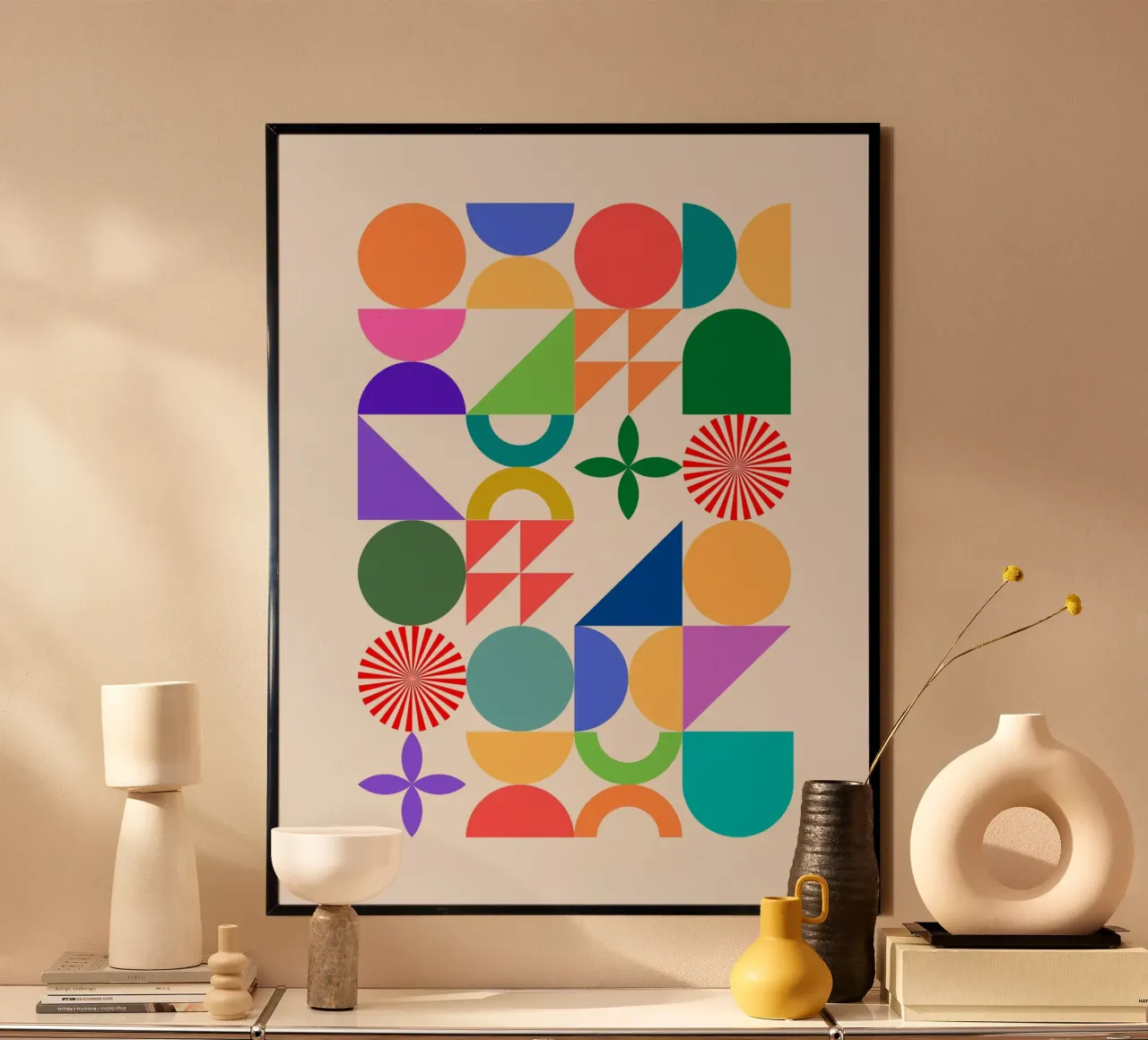Geometrical build 05 poster by Little Dean