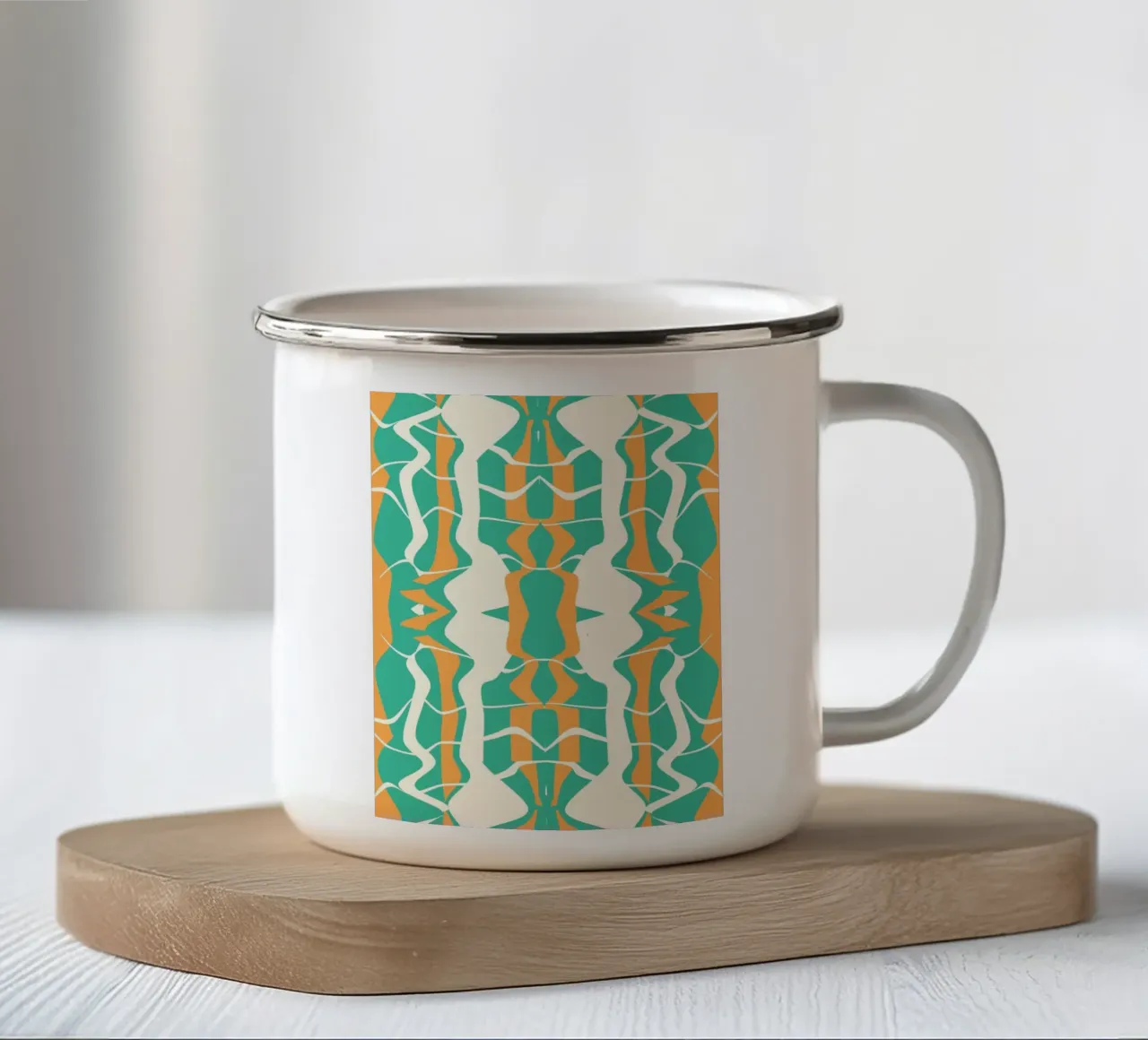 Simmetria stato liquido tazza in smalto da Little Dean