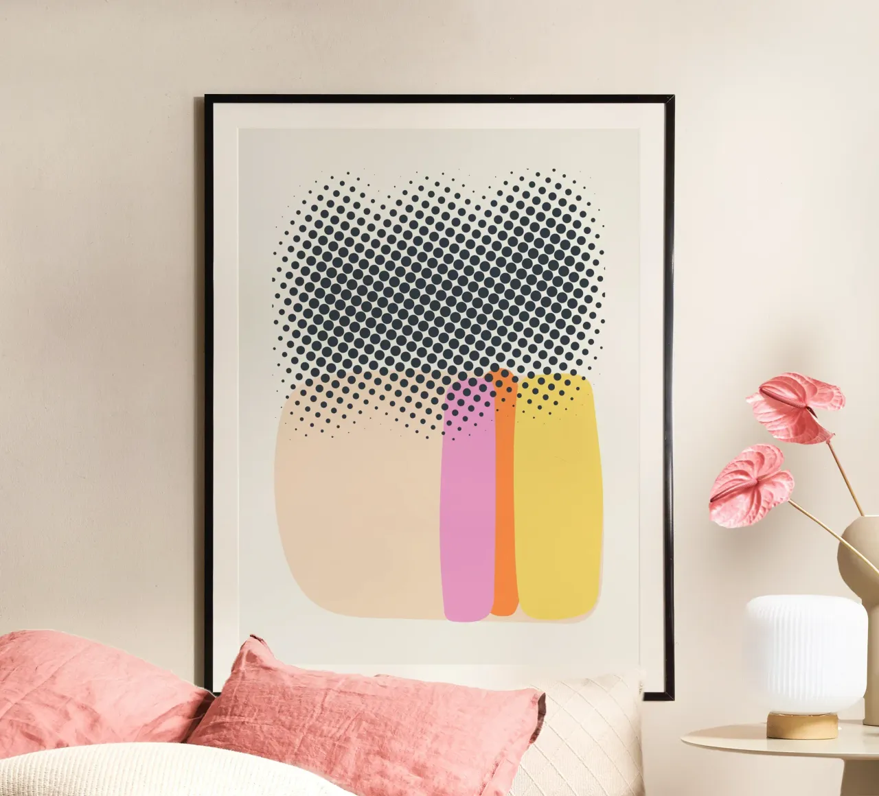 Abstract mixed media poster by Little Dean