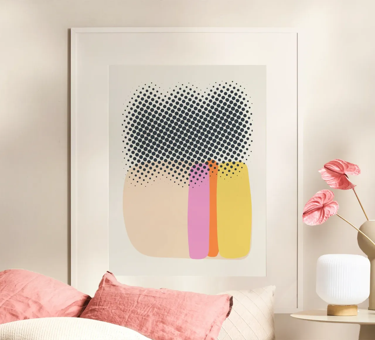 Abstract mixed media poster by Little Dean