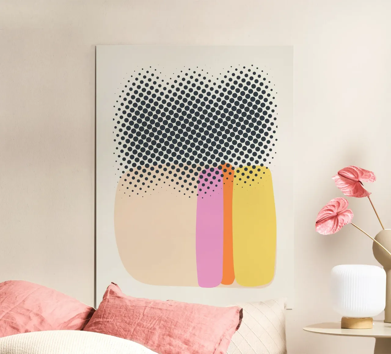 Abstract mixed media poster by Little Dean