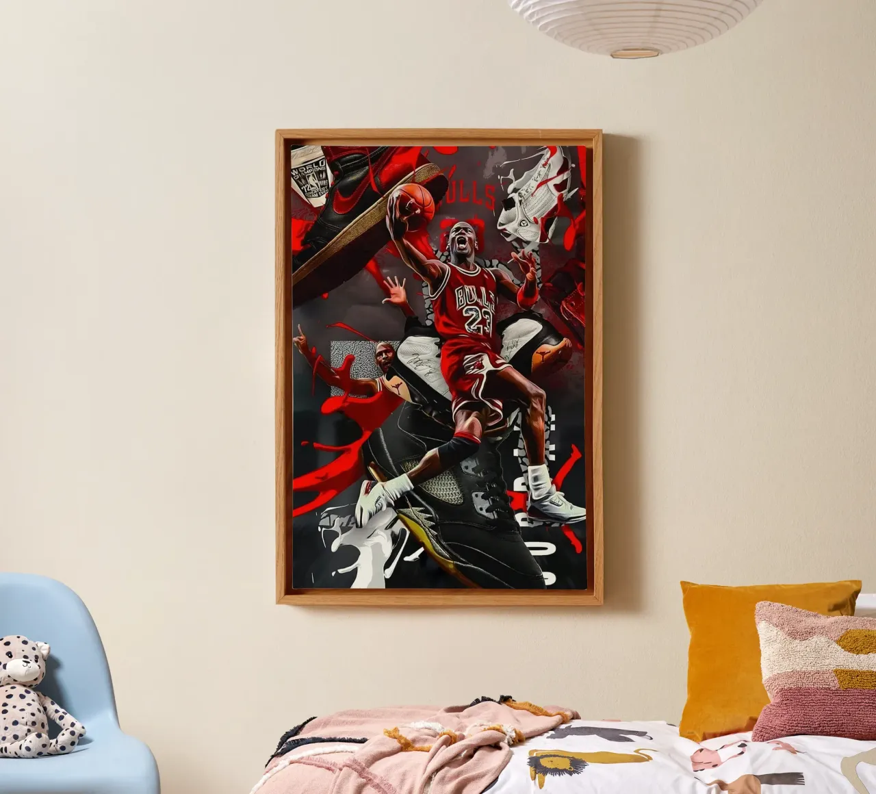 michael jordan cool tela con Cornice a cassetta da kanel shop