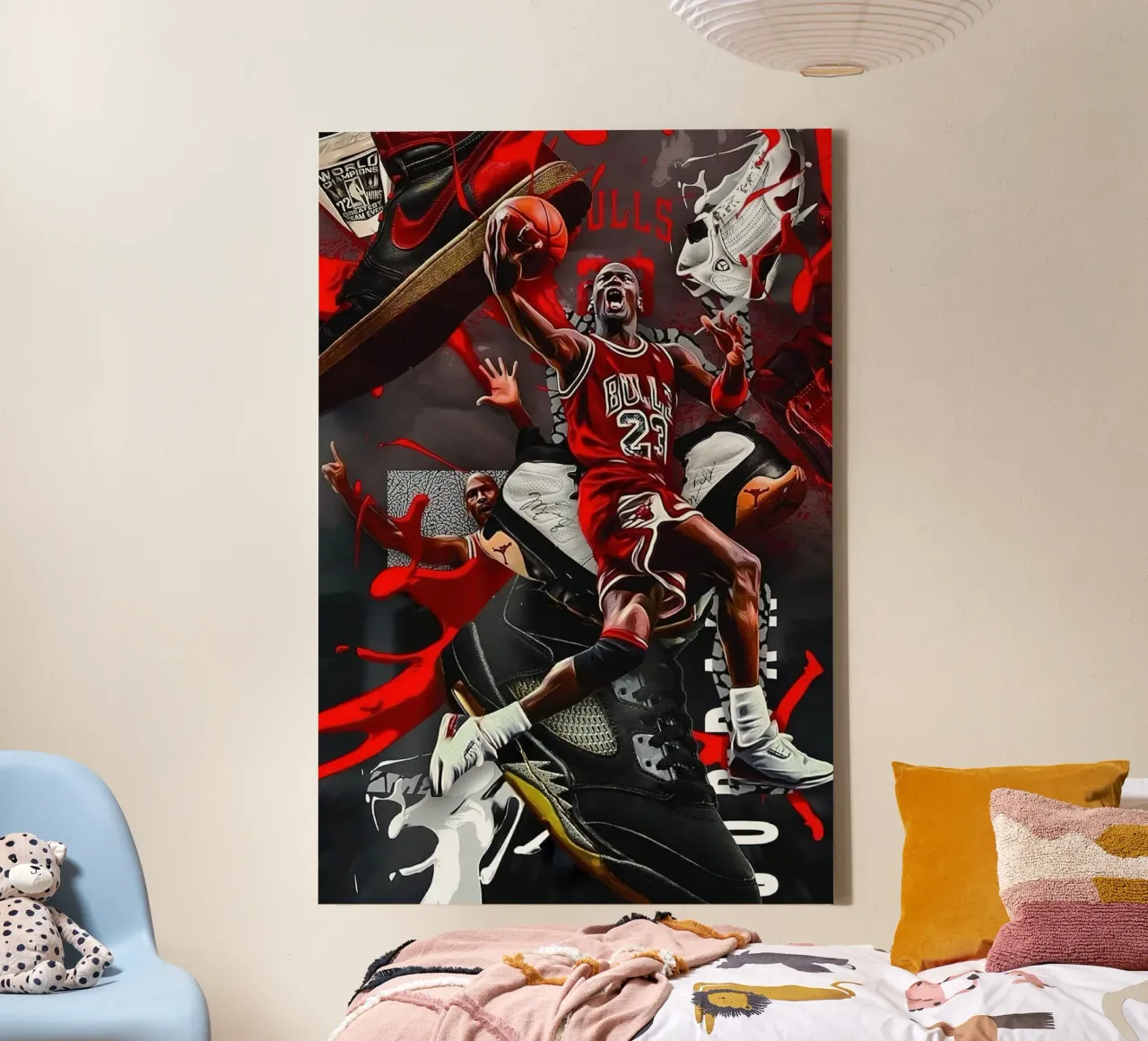 michael jordan cool tela con Cornice a cassetta da kanel shop