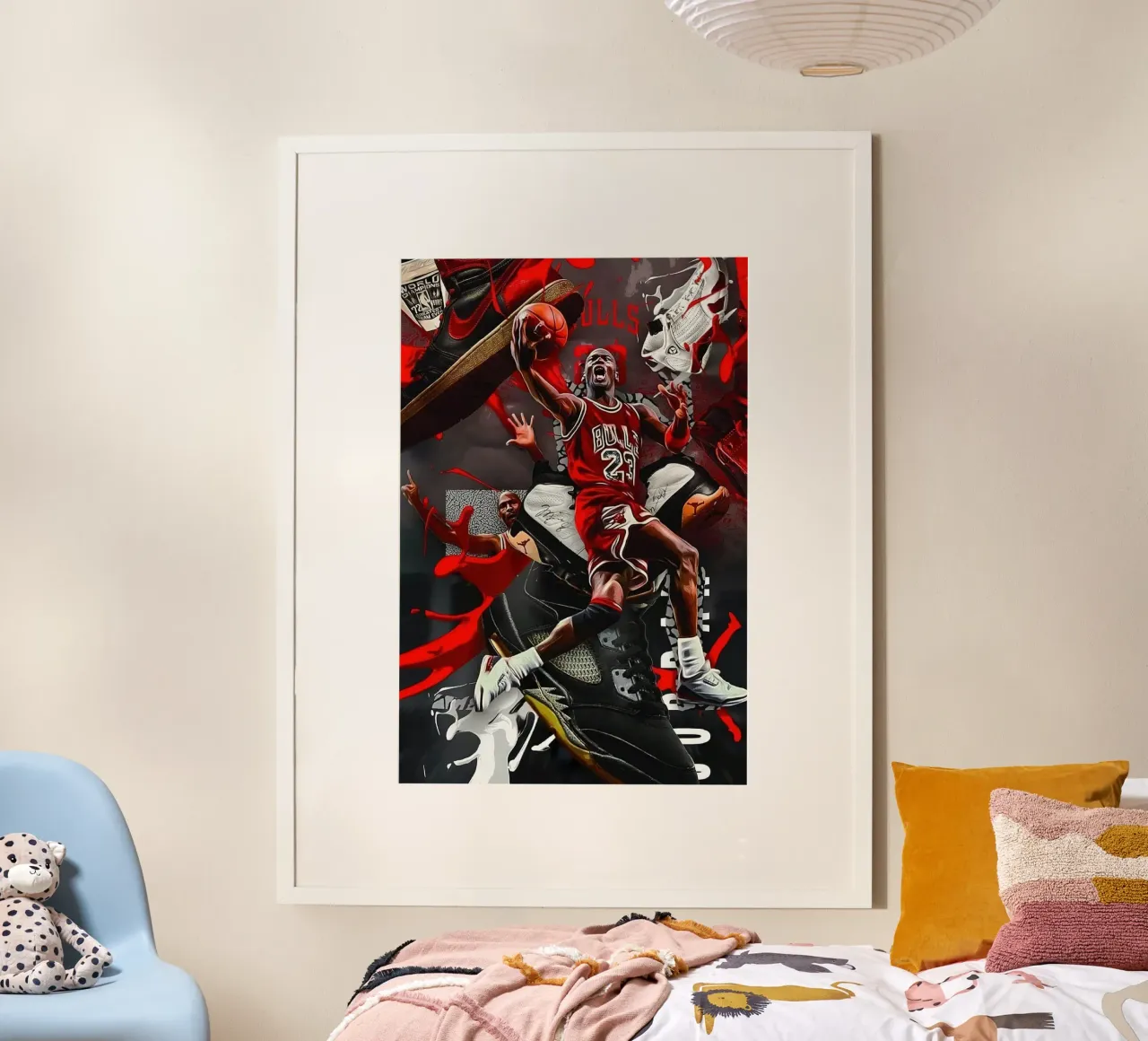 michael jordan cool poster con telaio in plastica da kanel shop