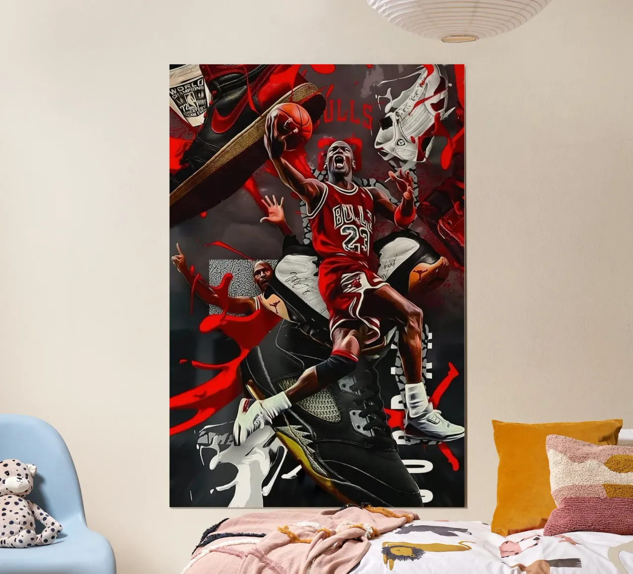 michael jordan cool poster con telaio in plastica da kanel shop