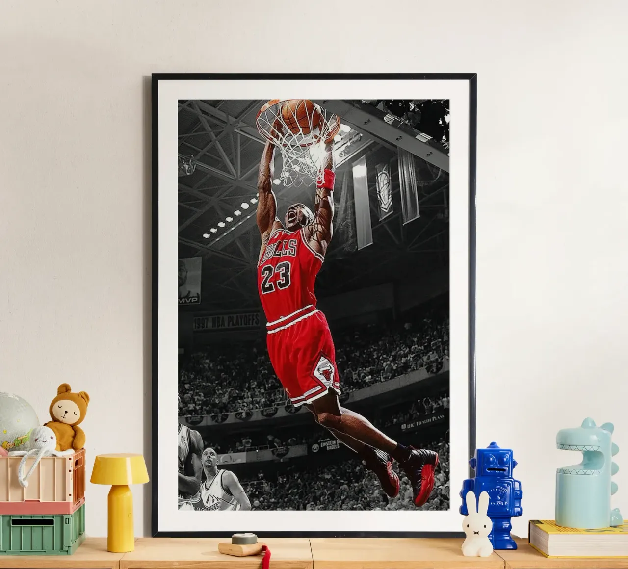 Michael Jordan Dunk Basket NBA poster da kanel shop