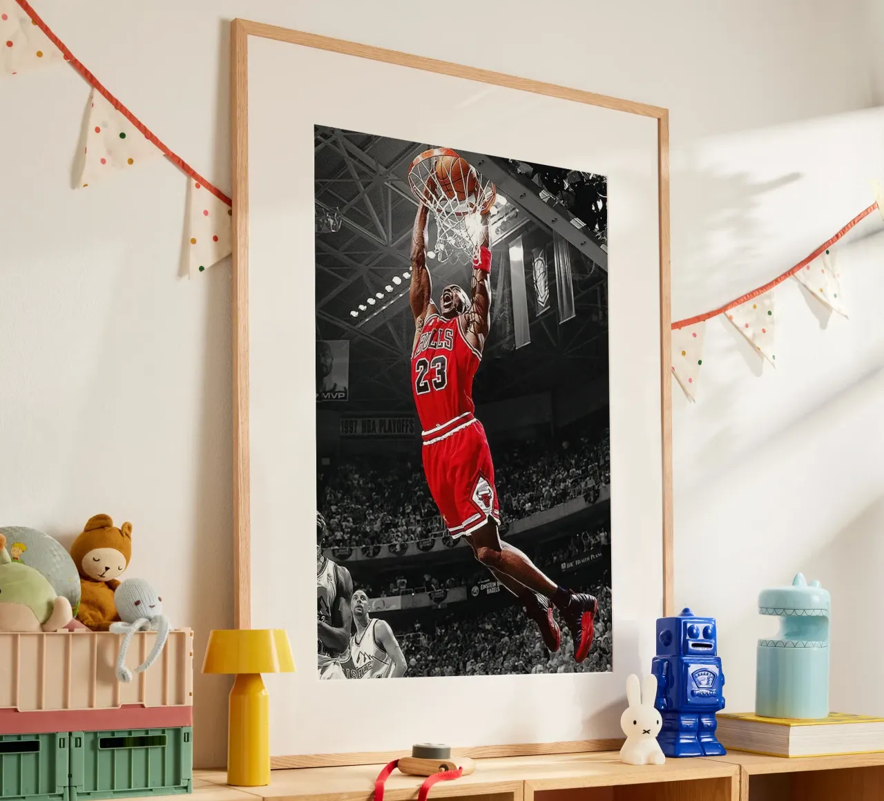 Michael Jordan Dunk Basket NBA poster da kanel shop