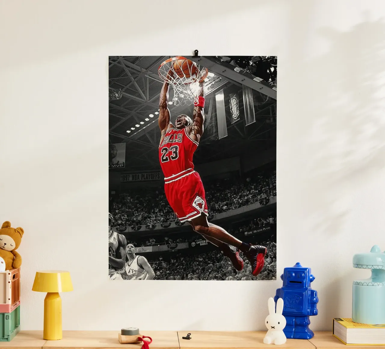 Michael Jordan Dunk Basket NBA poster da kanel shop