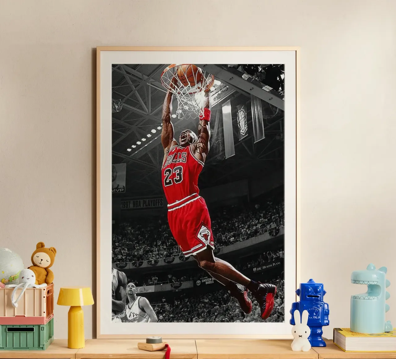 Michael Jordan Dunk Basket NBA poster da kanel shop