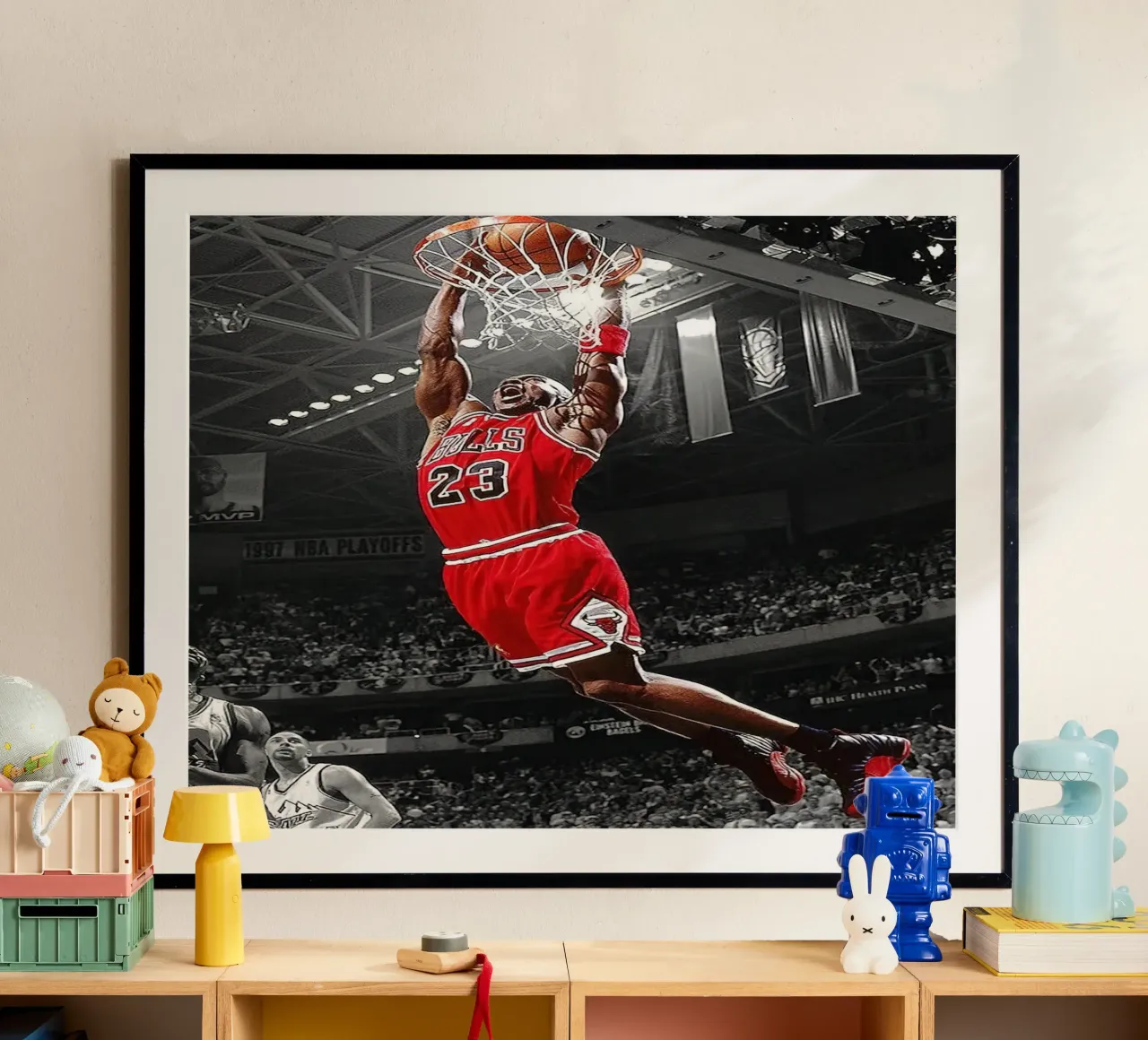 Michael Jordan Dunk Basket NBA poster da kanel shop