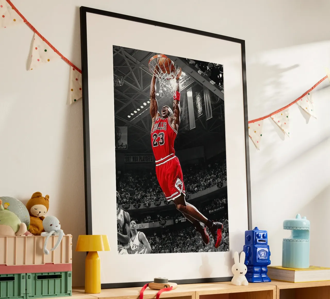 Michael Jordan Dunk Basket NBA poster da kanel shop
