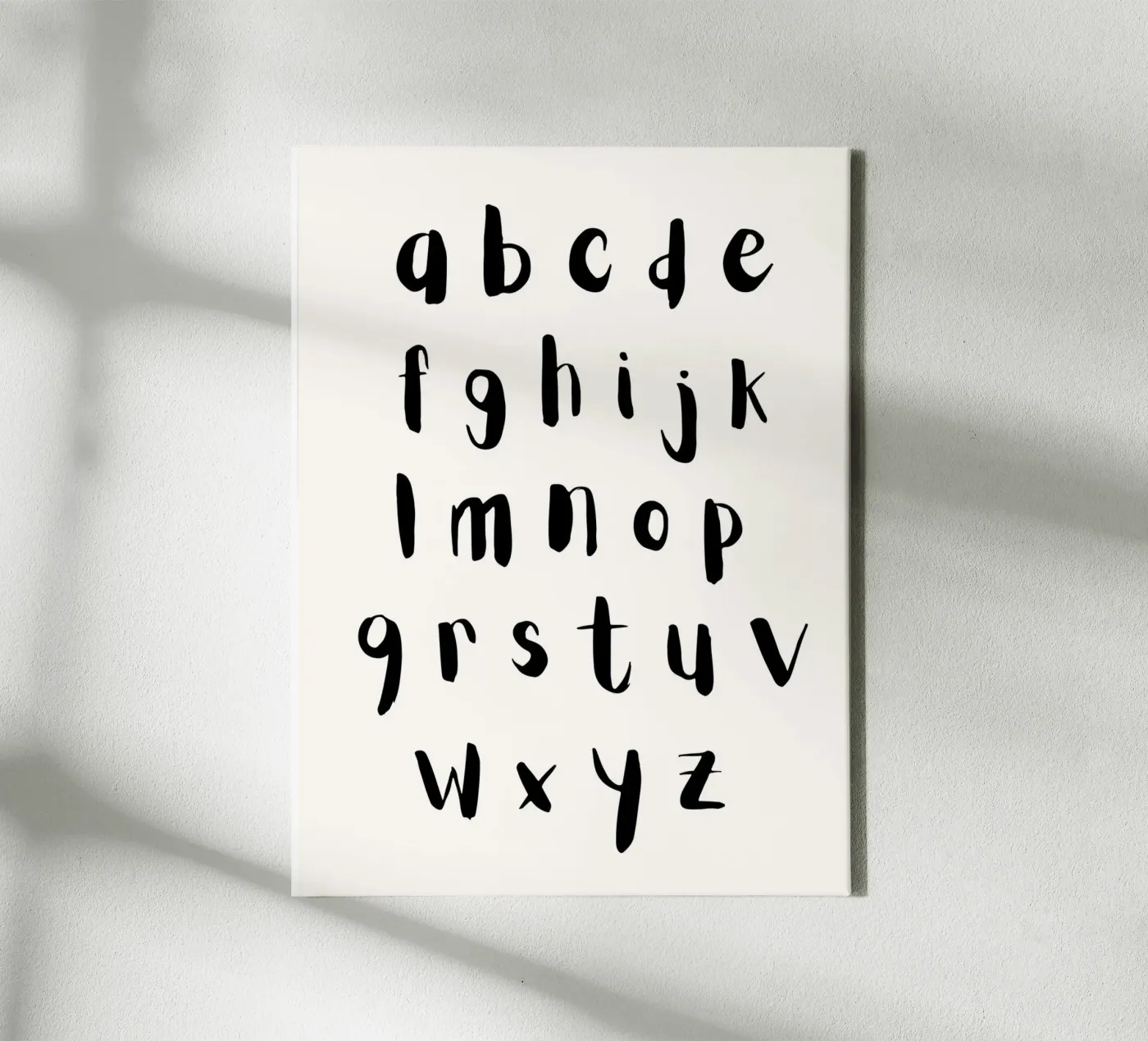 ABC canvas by PinkCandyWalls