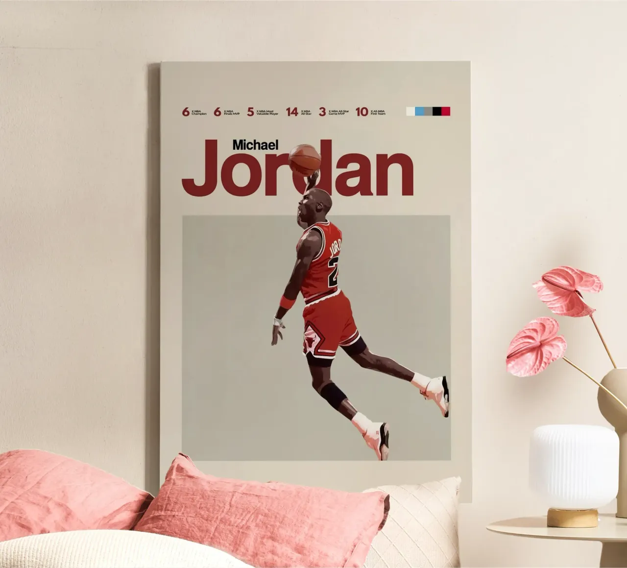 Michael Jordan tela con Cornice a cassetta da kanel shop