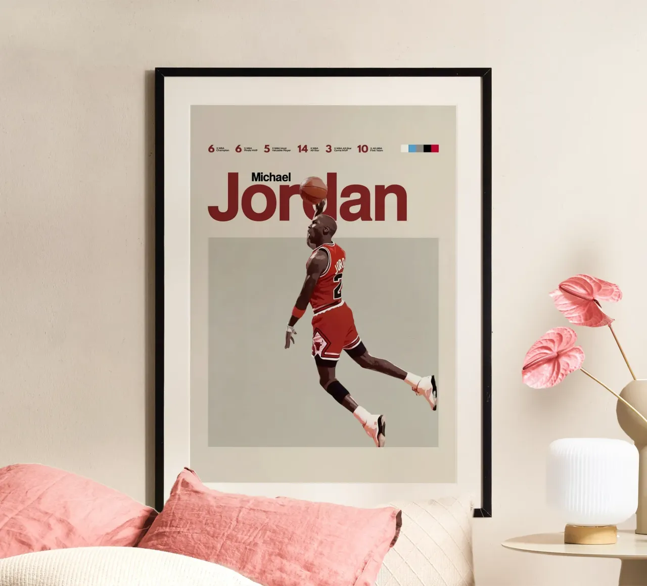 Michael Jordan poster con telaio in plastica da kanel shop