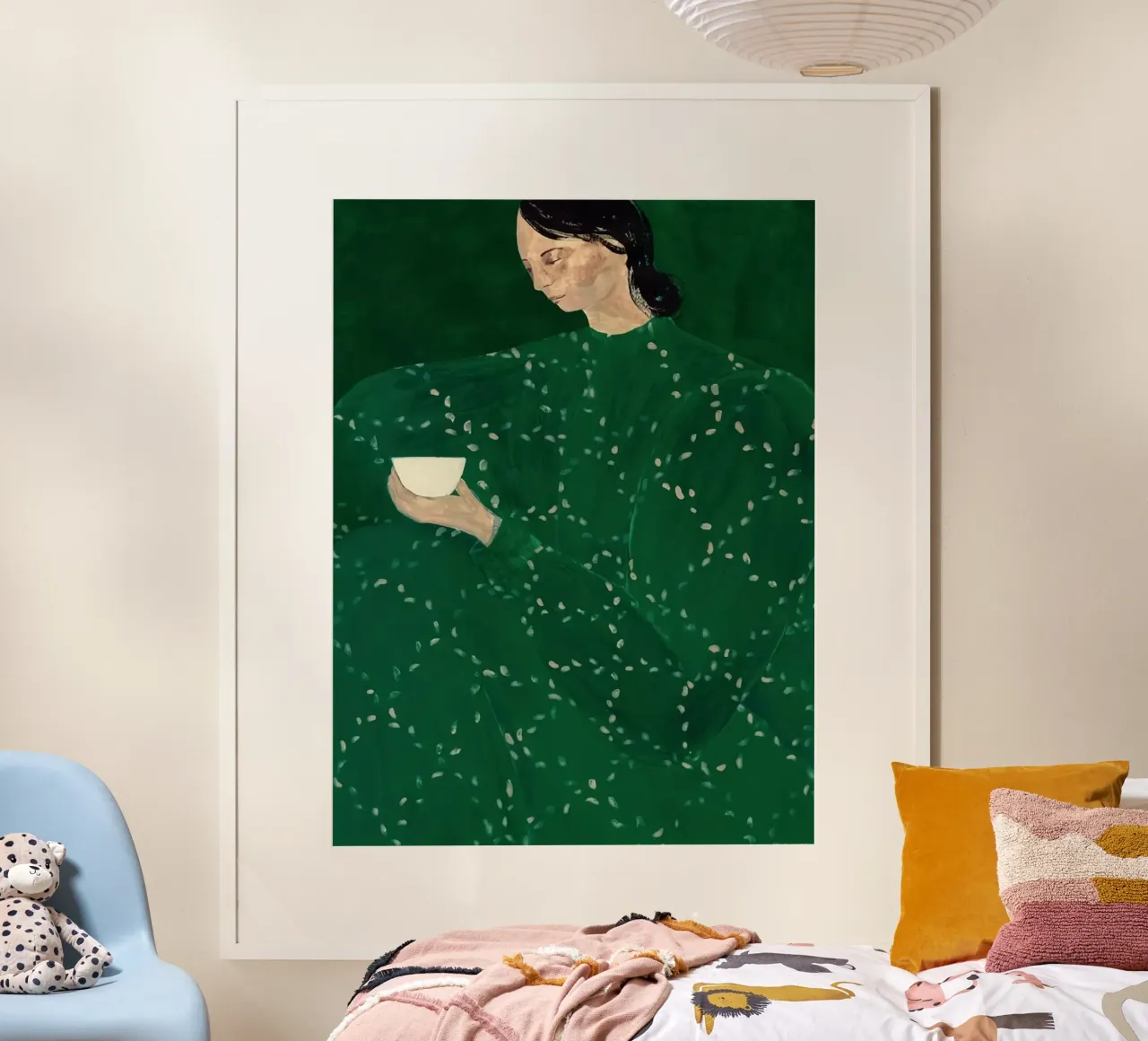Caffè da solo poster con telaio in plastica da Serrano Shop