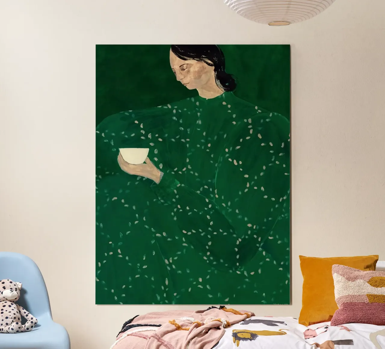 Caffè da solo poster con telaio in plastica da Serrano Shop