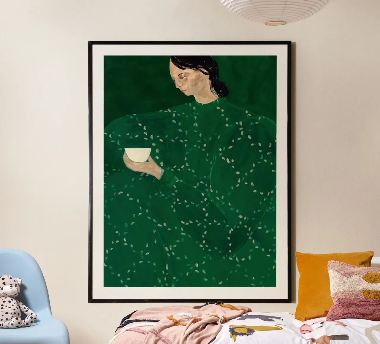 Caffè da solo poster con telaio in plastica da Serrano Shop