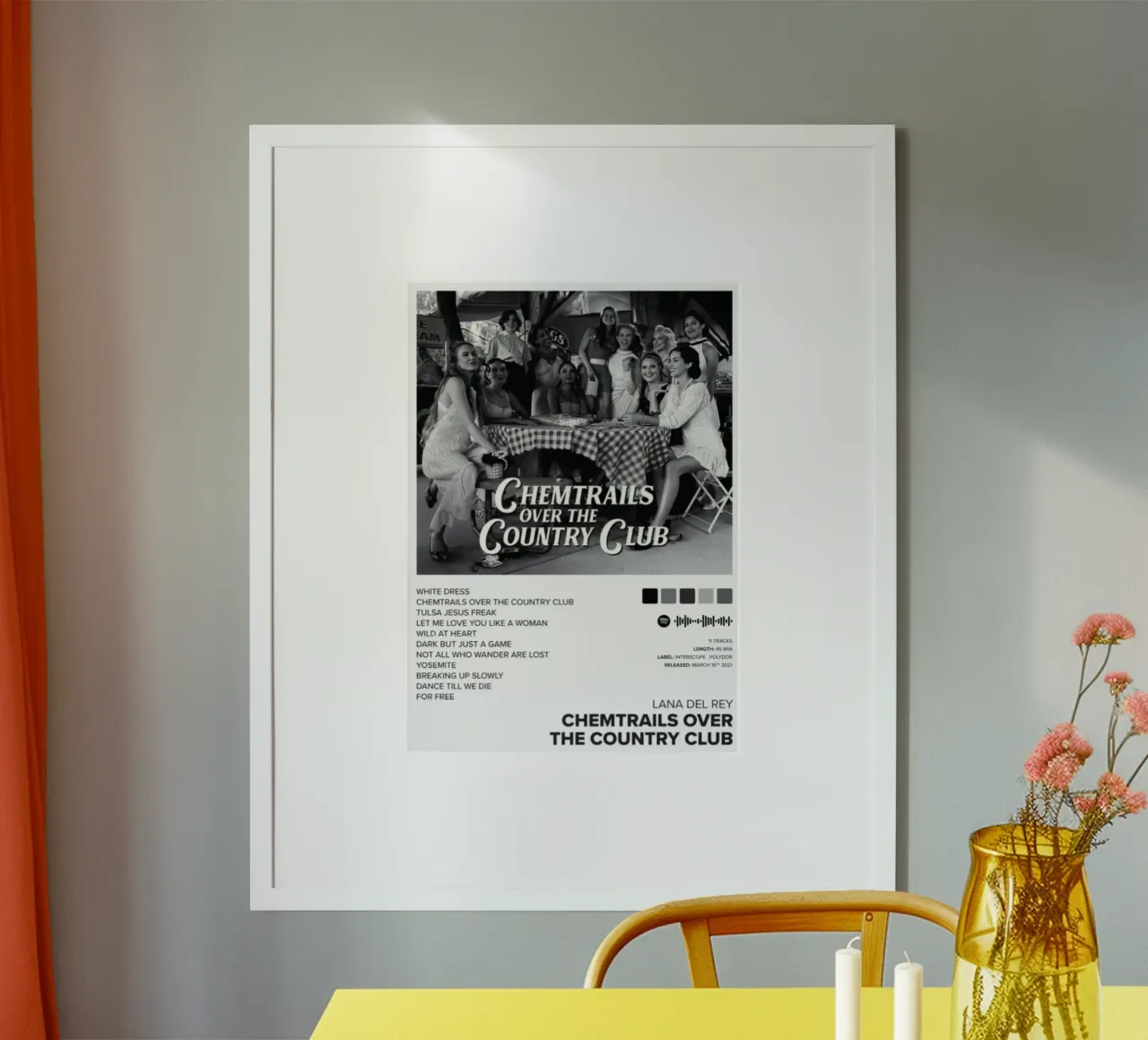 Scie chimiche poster con telaio in plastica da kanel shop