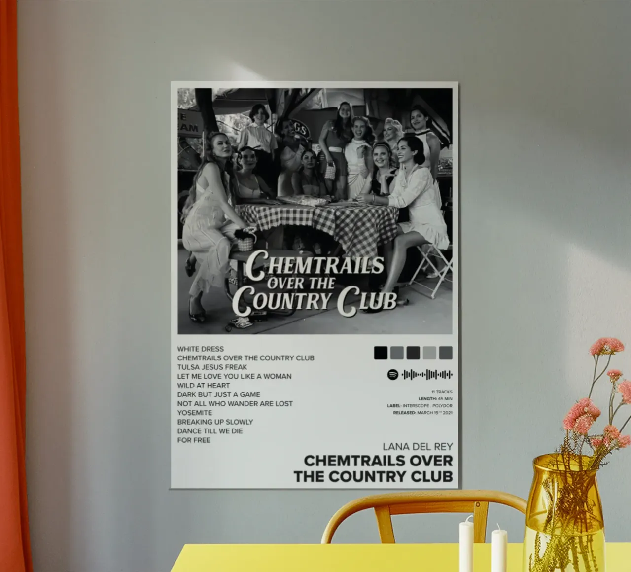 Scie chimiche poster con telaio in plastica da kanel shop