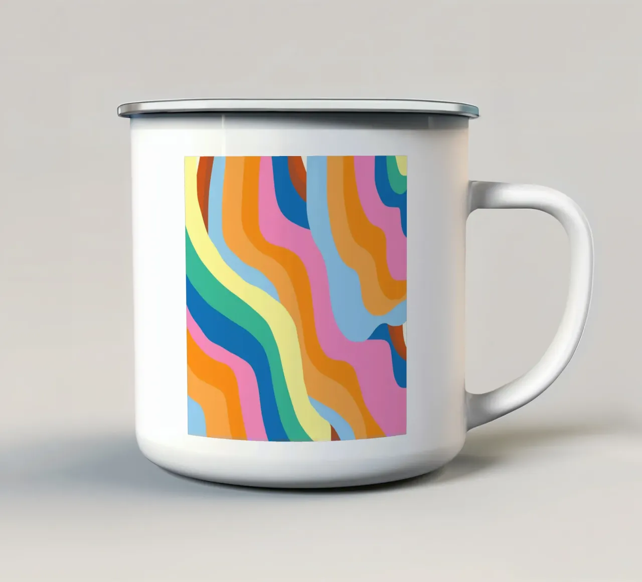 Arcobaleno in fusione tazza in smalto da Little Dean
