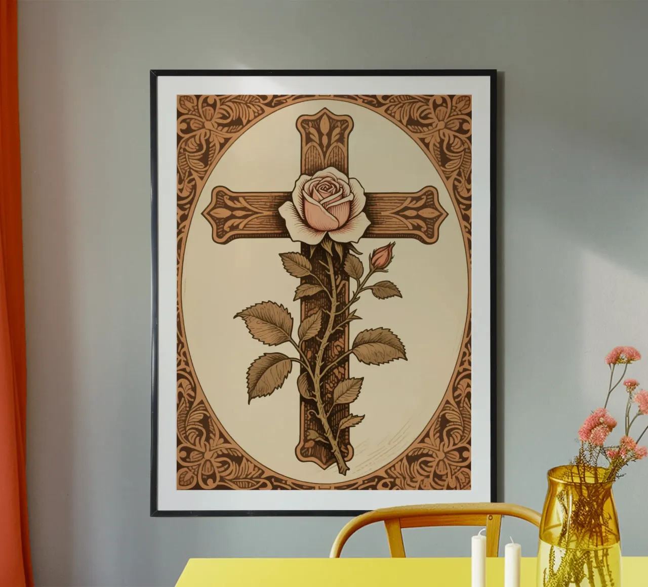 rose cross poster da knowledge