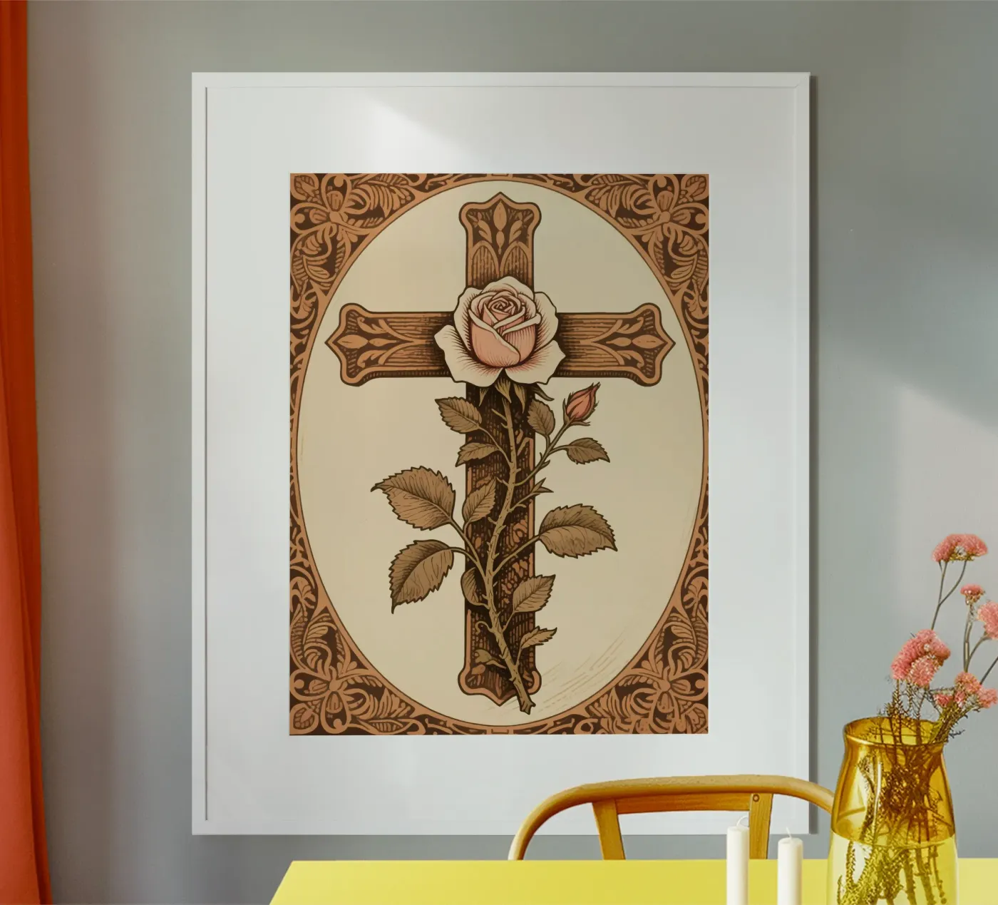 rose cross poster da knowledge