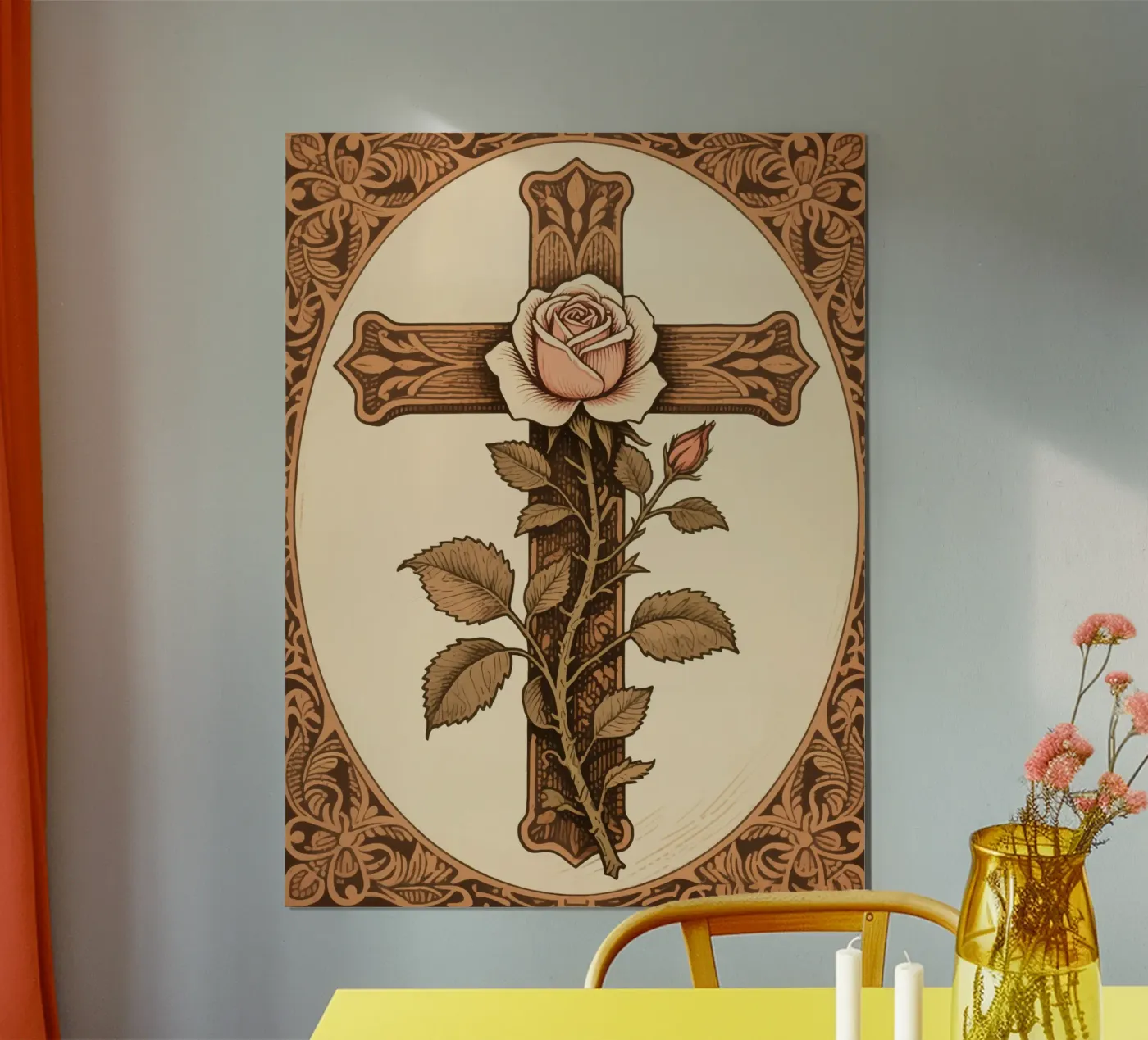 rose cross poster da knowledge